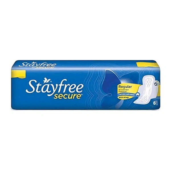 Stayfree Secure Cottony Comfort Sanitary Pads (XL) 6 Pads