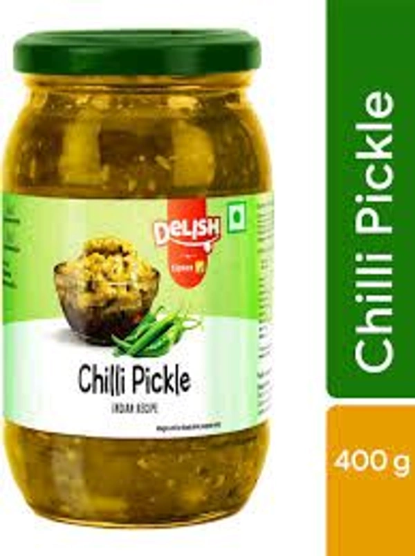 Delish  Green Chilli Pickle 400g