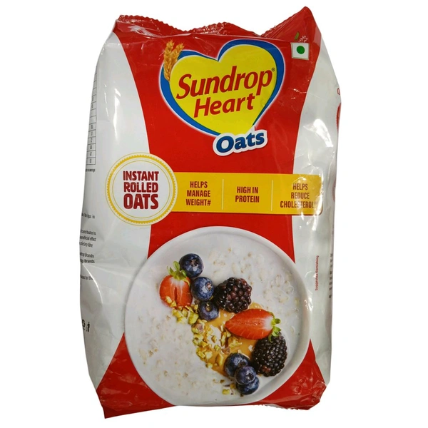 Sundrop Heart Plain Oats, High In Protein, 