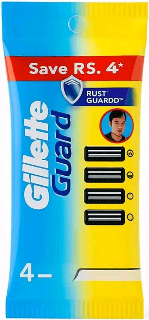 Gillette Guard Manual Shaving Razor Blades -4 Cartridges, Men ...