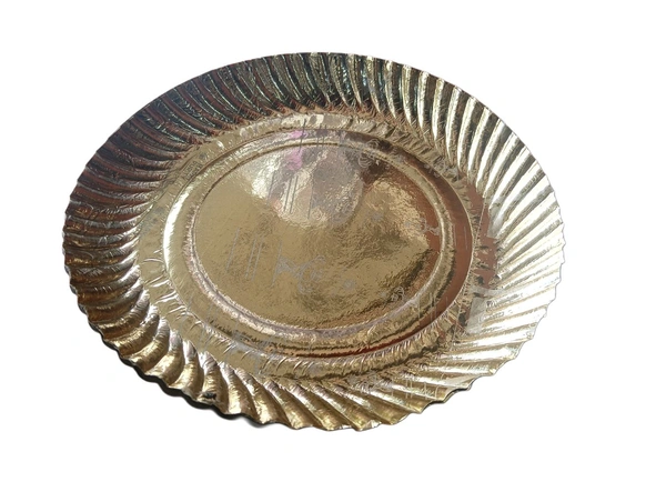 Nasta Golden Paper Plate, 14Pieces, 140 GSM ( 10inch) :