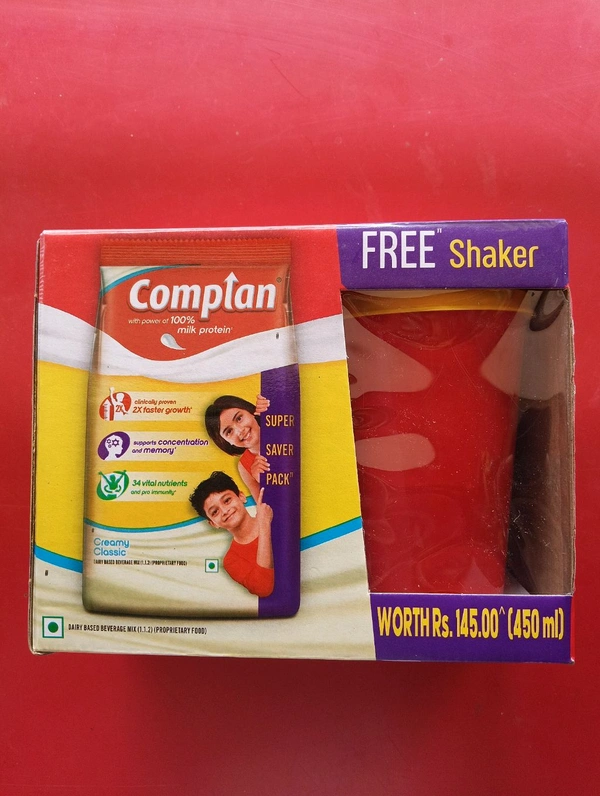 COMPLAN Nutrition Drink Powder for Children, Royale Creamy Classic Carton with Shaker 400g