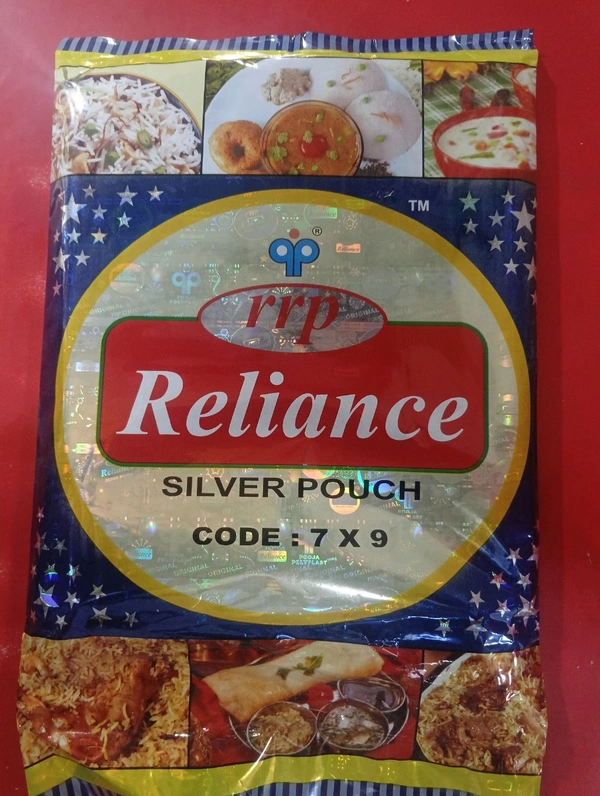 Reliance Silver Pouch Size 9X12  Pack Of 100 Pieces