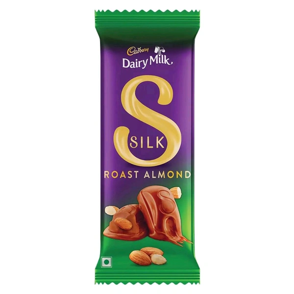 Cadbury Dairy Milk Silk Roast Almond Chocolate Bar, 58 gm