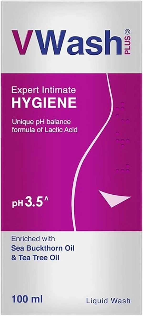 VWash Plus Expert Intimate Hygiene, With Tea Tree Oil, Lique 100ml