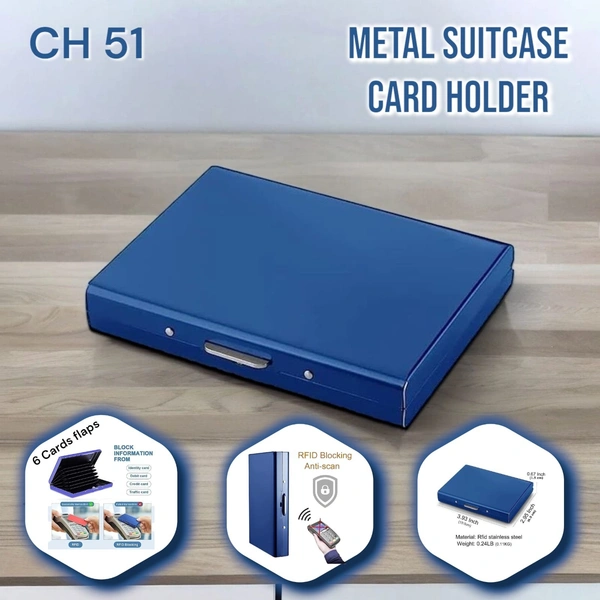 CH 51 Metal suitcase cardolder