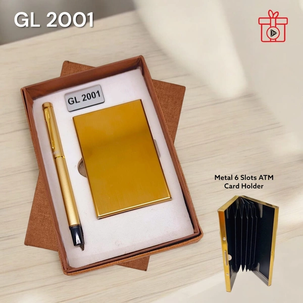 GL 2001 Gold Pen & Card Holder Set - Above 3000 Sets