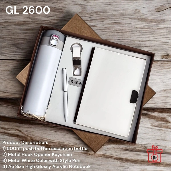 GL 2600 High Gloss Sparkle White Welcome Kit - Min 500 Sets