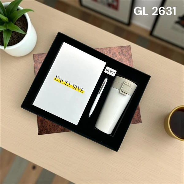 GL 2631 White 3 in 1 Sipper Gift Combo Set