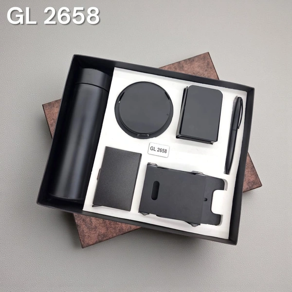 GL 2558 Black Mat Metal 6 in 1 Desktop set