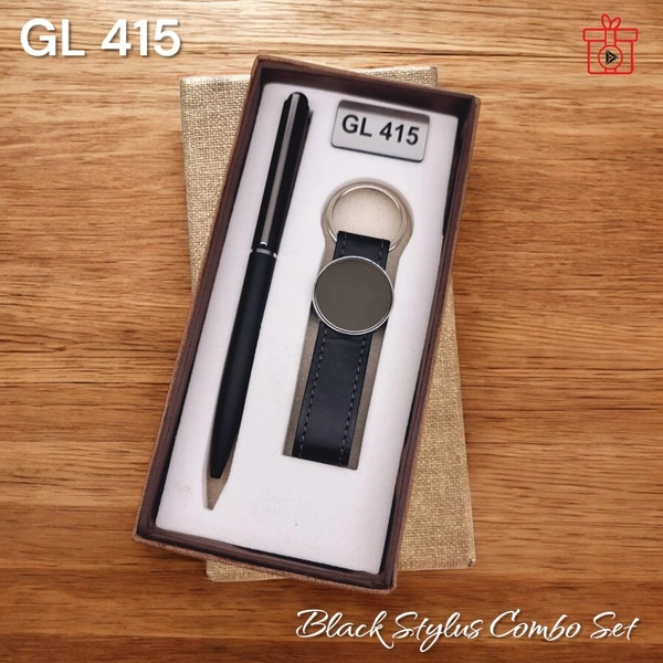 GL 415 Black Pen & Keychain Set - Min 500 Sets