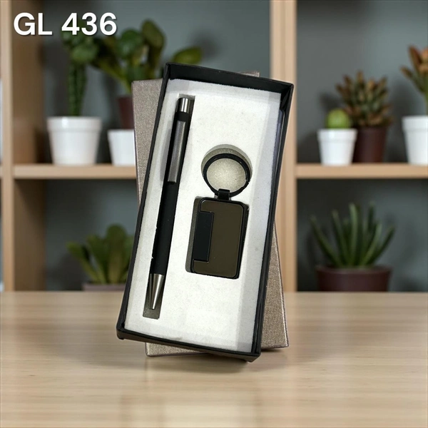 GL 436 Black GM Pen & Keychain Set