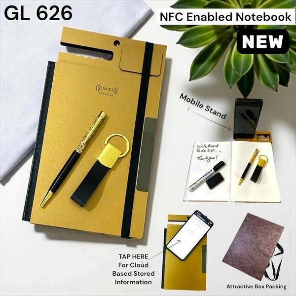 GL 626 Pen & NFC Notebook A5 size With Special mobile attachment