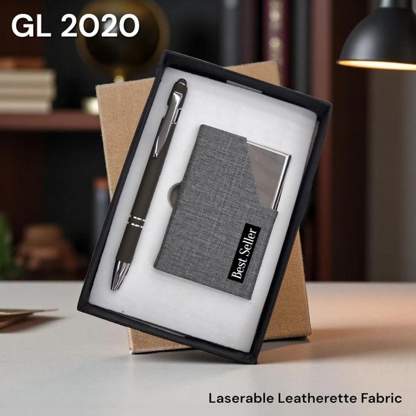 GL 2020 Grey Pen and cardholder set