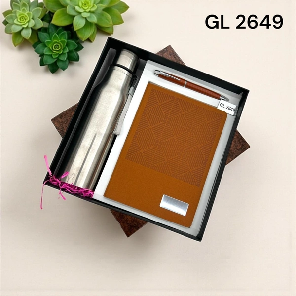 GL 2649 Tan / Steel 3 in 1  bottle Combo set