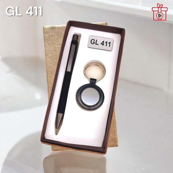 GL 411 Eco Black Pen & Keychain Set - Above 3000 Sets