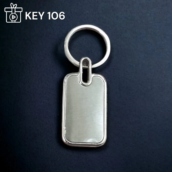 KEY 106 - Silver, Metal Keychains