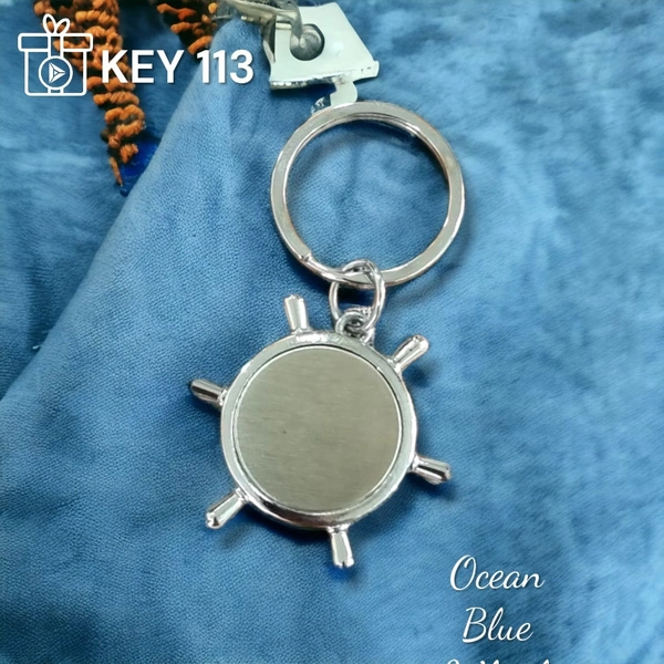 KEY 113 - Silver, Metal Keychains