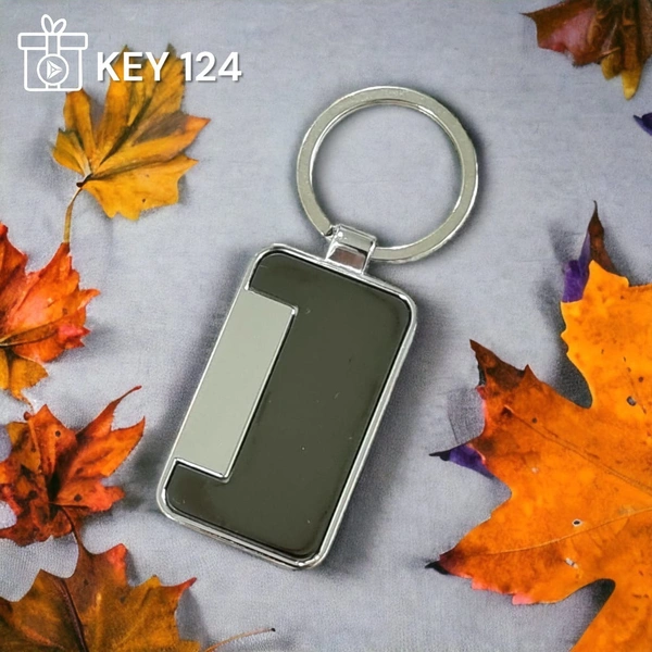 KEY 124 - Silver, Metal Keychains