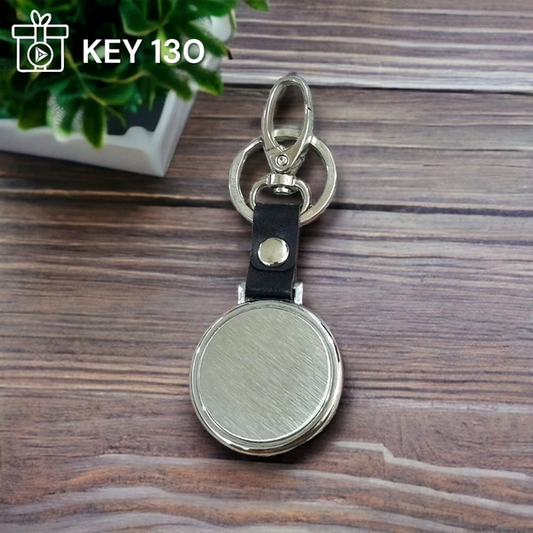 KEY 130 - Silver, Metal Keychains