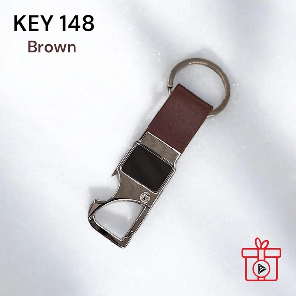 KEY 148 Brown color - Brown, Metal Keychains