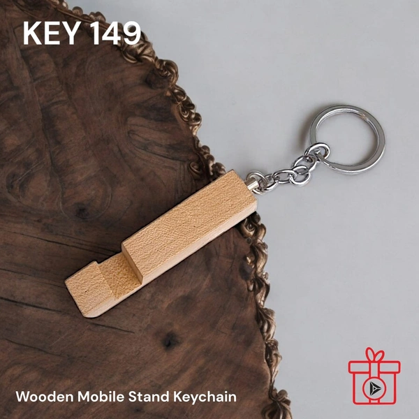 KEY 149 - Egg White, Wooden Keychains