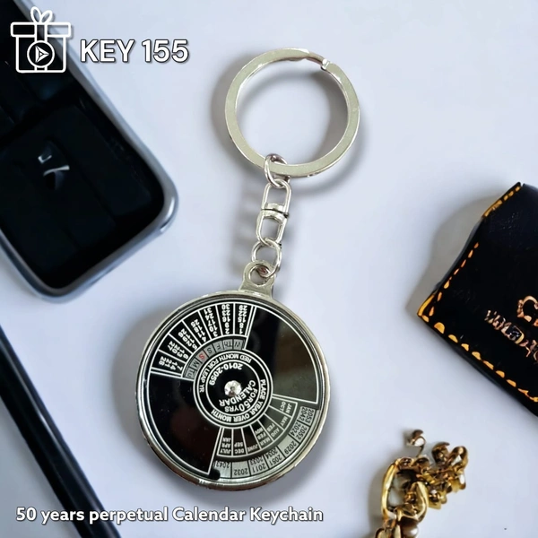 KEY 155 - Silver, Metal Keychains