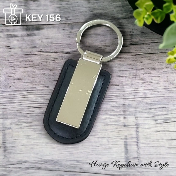 KEY 156 - Black, Metal Keychains