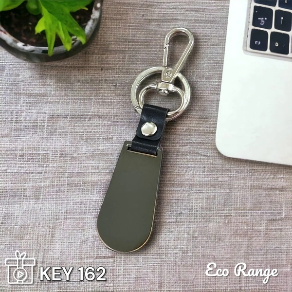 KEY 162 Black - Black, Metal Keychains