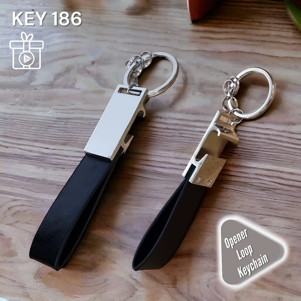 KEY 186 - Silver, Metal Keychains