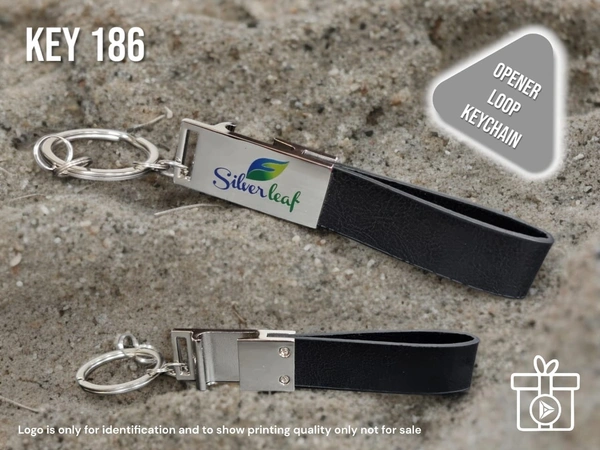 KEY 186 - Silver, Metal Keychains