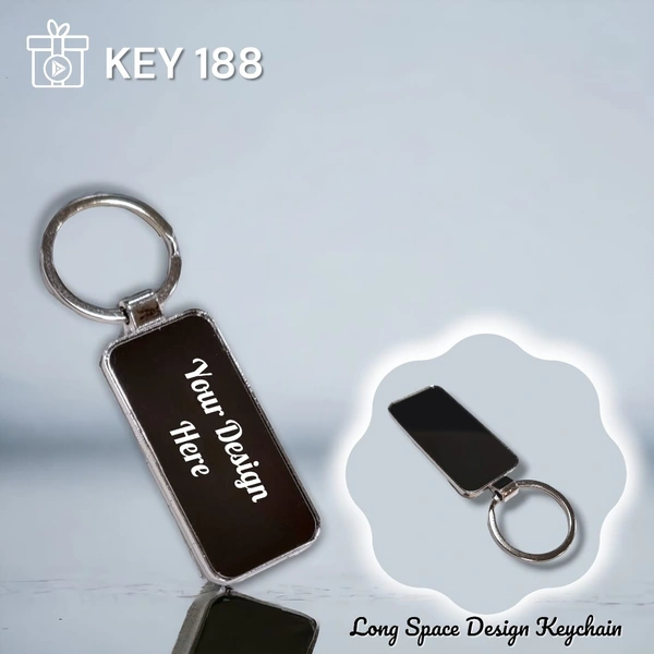 KEY 188 - Black, Metal Keychains