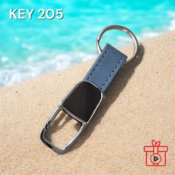 KEY 205 - Cyan Aqua, Metal Keychains