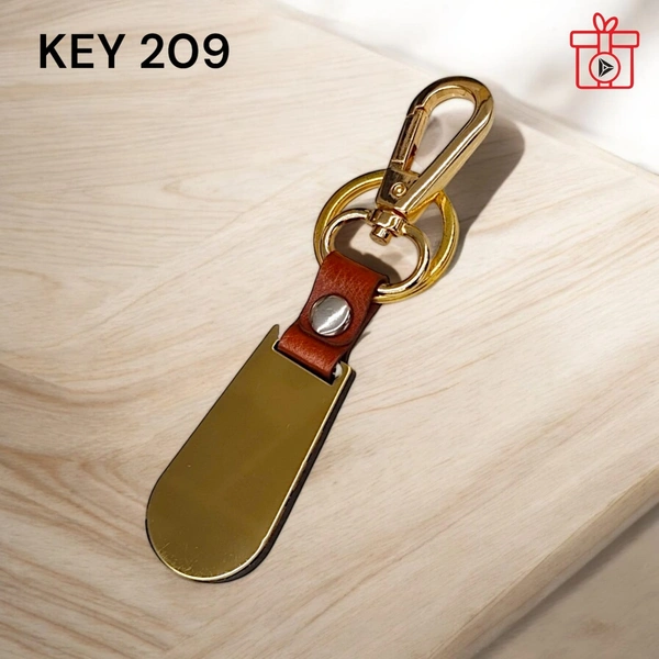 KEY 209 - Gold, Metal Keychains