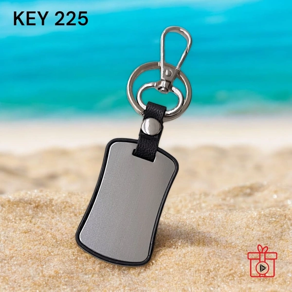KEY 225 - Silver, Metal Keychains