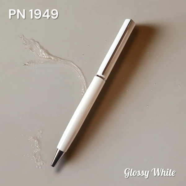 PN 1949 - White, Metal Pens