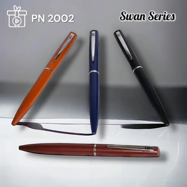 PN 2002 Swan Series Tan, Brown, Black, Blue - Metal Pens