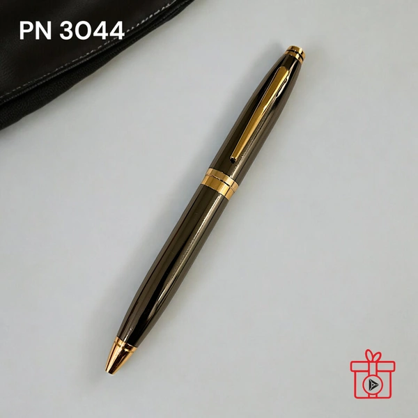 PN 3044 - Nutmeg Wood Finish, Metal Pens