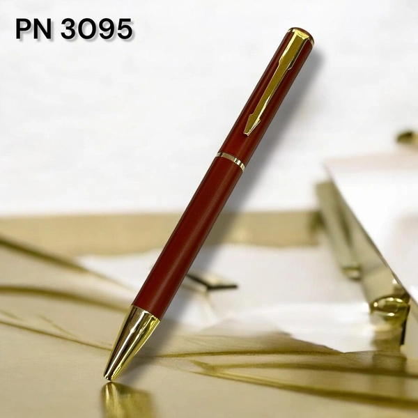 PN 3095 Tan Color Arrow Clip Gold Parts Ball Pen