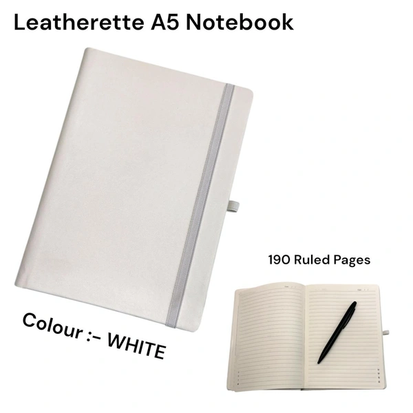 PU 4500 Leatherette A5 Size Notebooks - Available Colors