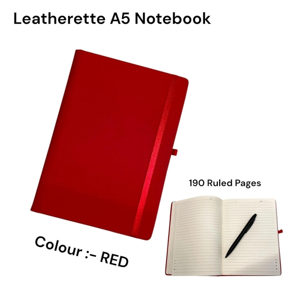 PU 4500 Leatherette A5 Size Notebooks - Available Colors