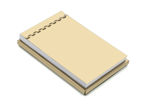 ST 206 Gold mirror finish writing pad