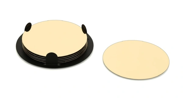 ST-98 Black gold 6 plates coaster sets
