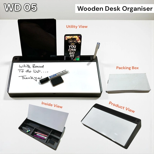 WD-05 Wooden stationery white board stand big size
