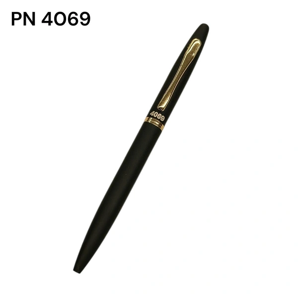 PN 4069 Black & Golden Parts Roller pen