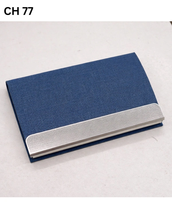 CH 77 Khadi blue cardholder -