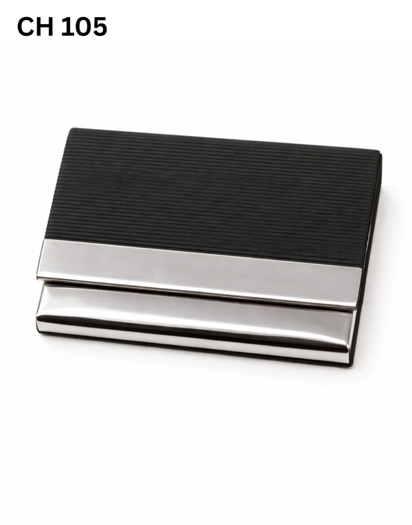CH 105 Black lining silver cardholder