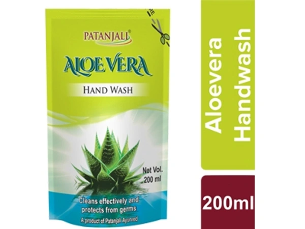 PATANJALI HAND WASH ALOEVERA REFILL PACK - 200 ml - 200 ml