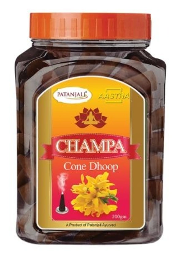 AASTHA Cone Dhoop (Champa) - 200 gm - 200 gm