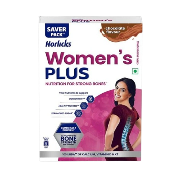 Horlicks Horlicks Womens Plus Chocolate flavour (Nutrition for Strong Bones.) - 400 g